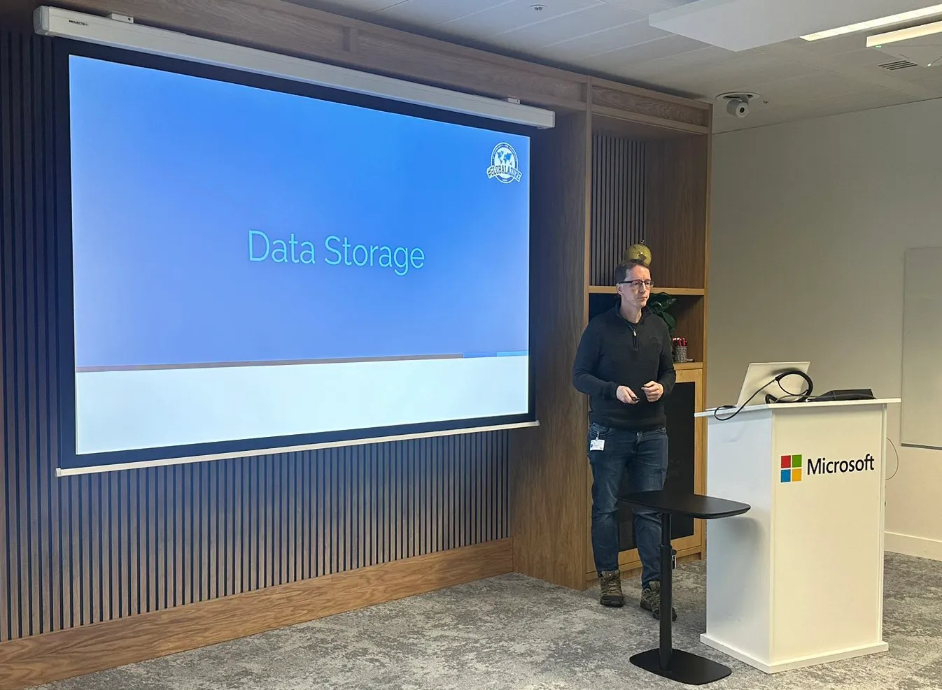 John Kilmister speaking at Azure Global