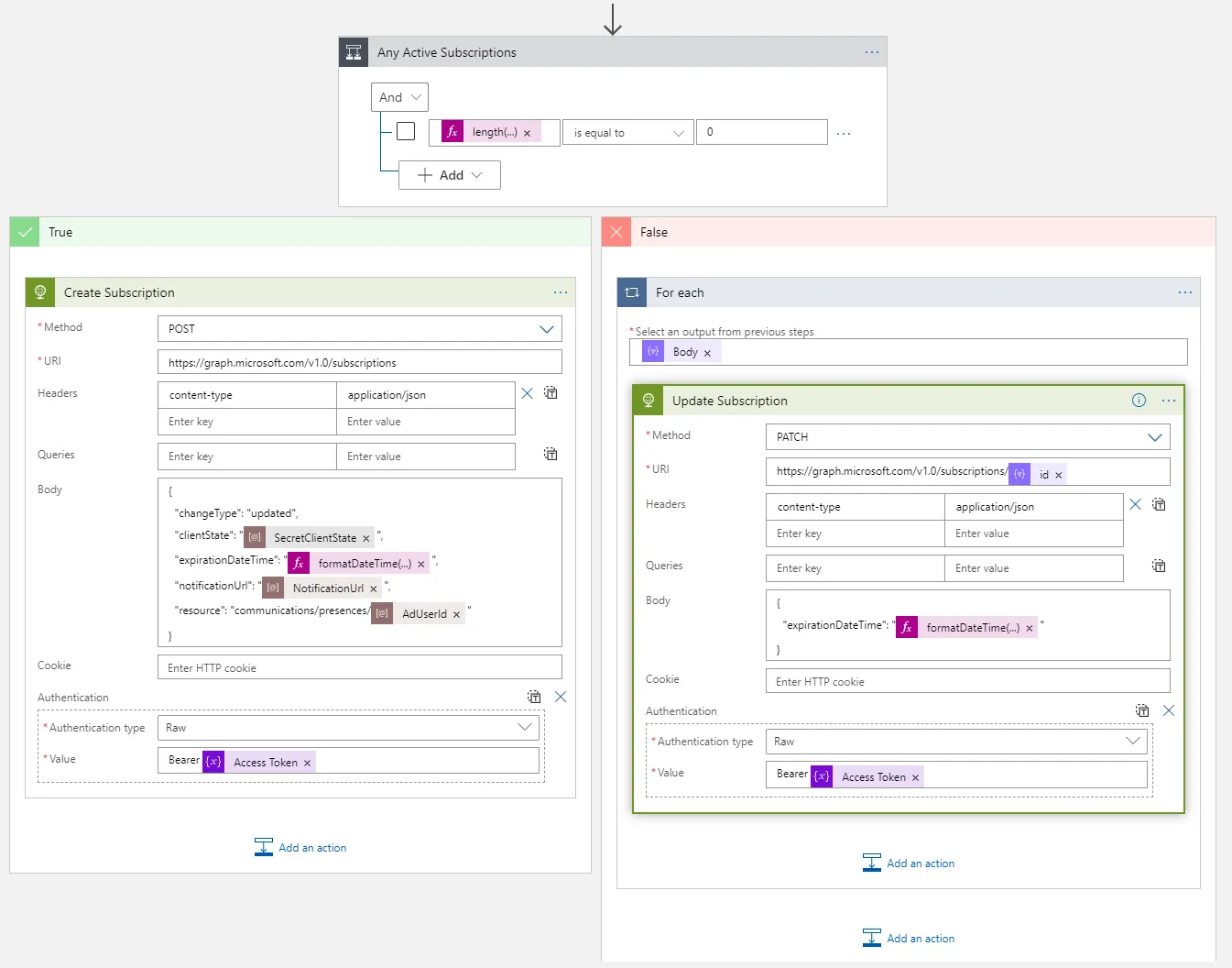 Screen shot of Target Logic App